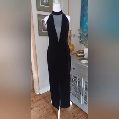 SEXY Vintage Fredricks Of Hollywood Velvet Maxi Dress - Image 1 of 4