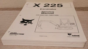 Bobcat X225 Bagger Serviceanleitung Teil # 6720347 - kostenloser Versand! - Bild 1 von 5
