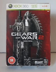 XBOX 360 GEARS OF WAR 2 LIMITED EDITION INC ART BOOK BONUS DISC & STEELBOOK - Picture 1 of 6