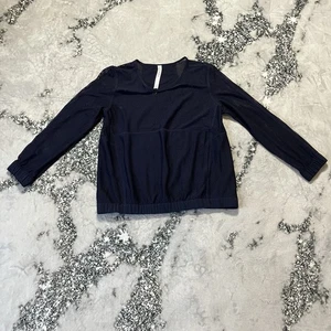 Lululemon Shirt Damen Gr. 10 Marineblau Brise Langarm Offen Belüftung - Bild 1 von 8