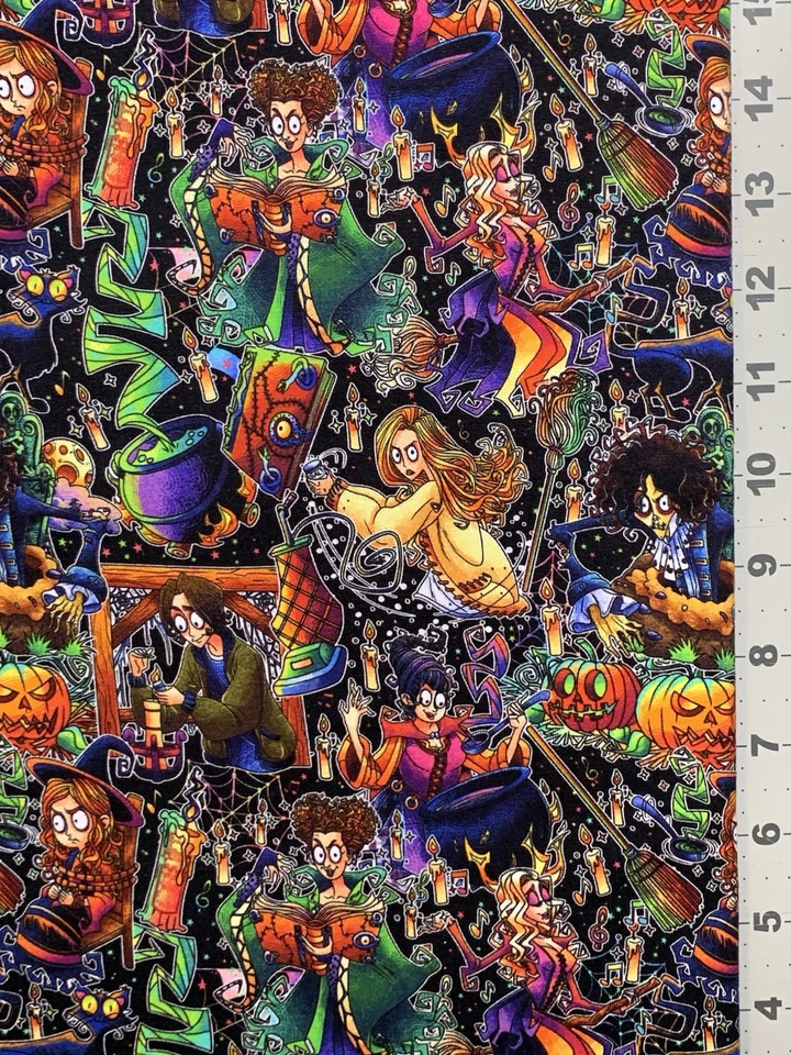 Disney Hocus Pocus Custom Fabric Fat Quarter 18”x28” Cotton Spandex - Image 1 of 1