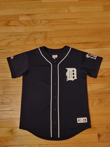 Ivan Rodriguez Detroit Tigers MLB Majestic Jersey Youth Size XL Cover