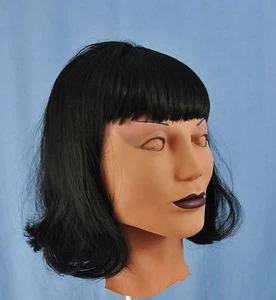 Female Mask Yuki SPS Latex Masks! With Wig Made in America - Picture 1 of 1