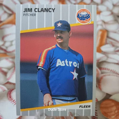 1989 Fleer Update - Jim Clancy #U-88 - Houston Astros - Image 1 of 2