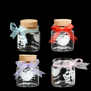 1X Cork Stopper Glass Vial Jars Gift Containers Bottle Wishing Bottle DIY 50ML - Picture 1 of 7
