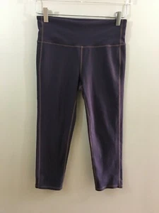ATHLETA High Rise Chaturanga Capri Leggings in Brown Contrast Seam - Sz Small - Picture 1 of 4