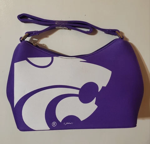 Officially Licensed Product. Kansas State Wildcats Ladies Saddle Type Purse NWOT Cover