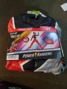 Toddler 2t Red Power Ranger Costume - Muscles- Dino Fury - Picture 1 of 4