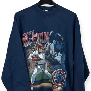 Vintage 1997 Pro Player Men's Large Mark McGwire Home Run Champ Sweatshirt USA - Picture 1 of 4