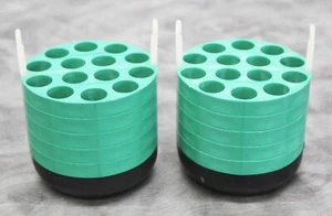 x2 Beckman Coulter 349950 Centrifuge Rotor Bucket 14 x 15mL Tube Adapters - Picture 1 of 3