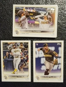 2022 JUEGO DE 1 EQUIPO TOPPS SAN DIEGO PADRES SERIE - TATIS, CASTILLO RADIOCONTROL - Imagen 1 de 1