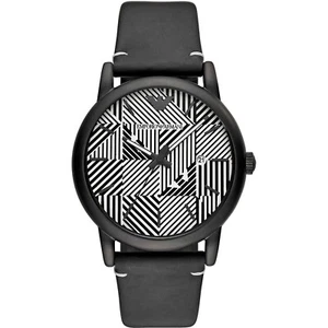 Emporio Armani Luigi AR11136 Black Ion-Plated Steel Leather Strap Men's Watch - Picture 1 of 18