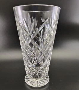 Jarrón de cristal Waterford genuino corte a mano trébol ¡¡DAÑO!!!  - Imagen 1 de 12