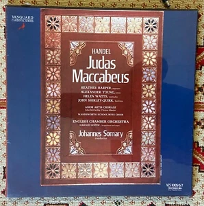 HANDEL - JUDAS MACCABAEUS 3 LP BOX SET NEW SEALED SOMARY - Picture 1 of 3