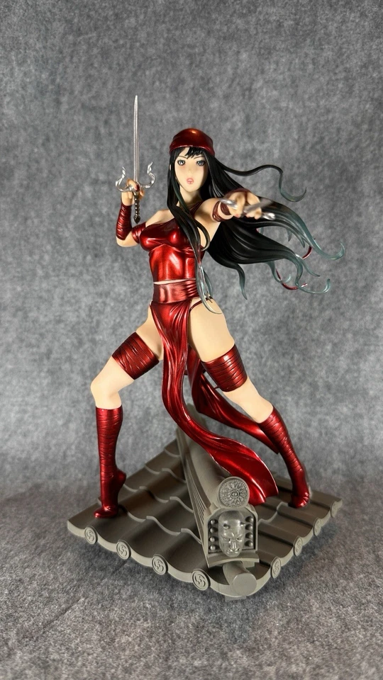 Figura Auténtica Estatua Kotobukiya Marvel Bishoujo Elektra Escala 1/7 Usada Foto 1 de 4