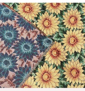 Sunflower Vintage French Jacquard Tapestry Upholstery Decor Fabric Sewing DIY - Picture 1 of 5