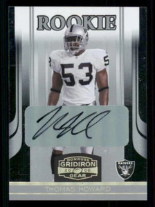 2006 Donruss Gridiron Gear AUTO Gold Holofoil #192 Thomas Howard /219 - Picture 1 of 2