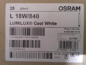 OSRAM LUMILUX T8 18W Leuchtstofflampe - 60cm, Cool White - Bild 1 von 2