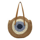 Female Summer Round Rattan Woven Bag Straw Handmade Messenger Shoulder Tote Bags