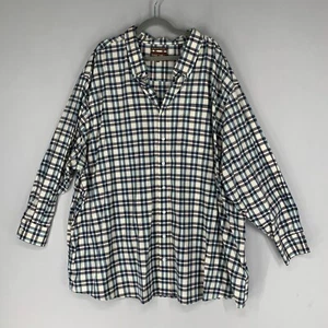 Oak Hill Herrenhemd 5XL blau lila kariert voll geknöpft langarm mit Kragen - Bild 1 von 12