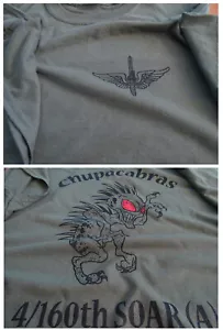 160th NIGHT STALKERS SOAR CHUPACABRA T-Shirt SMALL Military Ultra 6oz USA - Bild 1 von 3