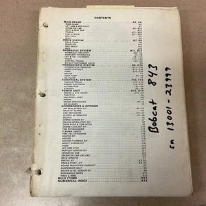 Bobcat 843 SKID STEER LOADER PARTS MANUAL BOOK CATALOG LIST GUIDE #6566461 - Picture 1 of 5