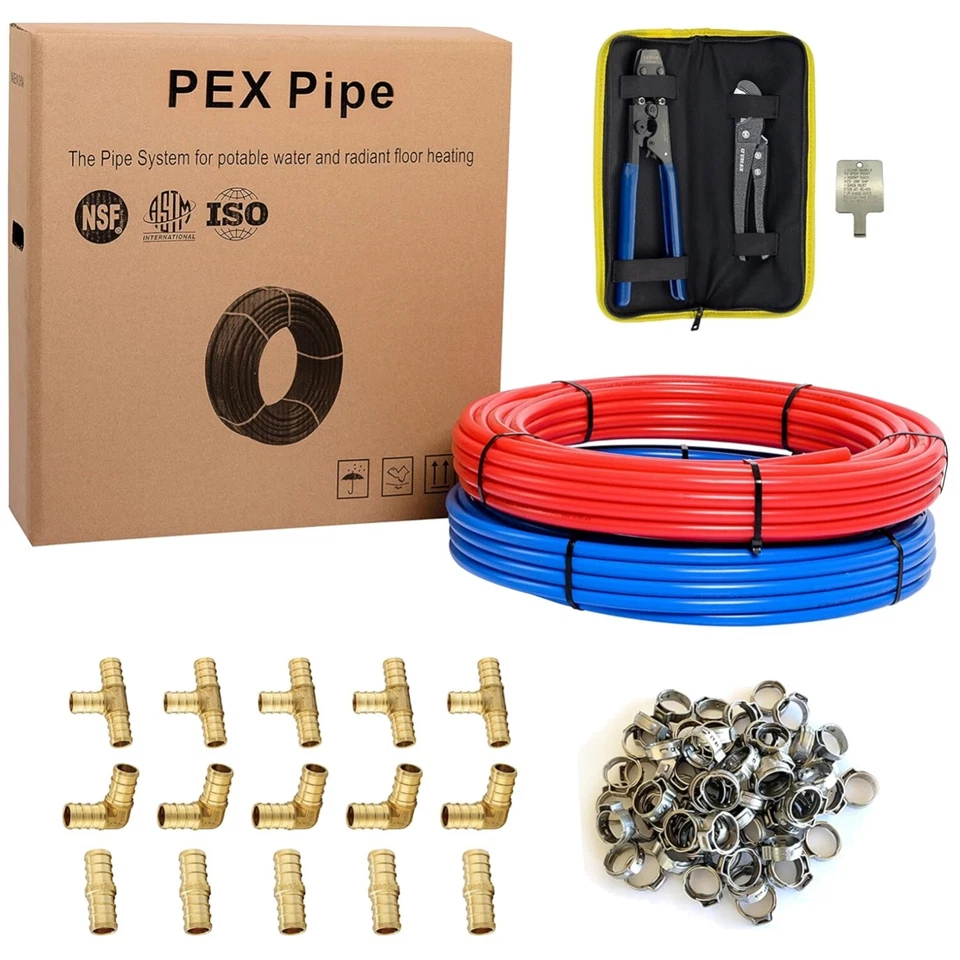 EFIELD 1/2 Inch 2 x100 ft Pex-b Pipe/Tubing(200 Ft) For Potable Wa... Fast Ship