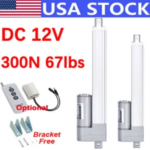 Actuador Lineal 12V Carrera Resistente 66lbs 2" 6" 10" Elevación Máxima Alta Velocidad 45mm/s - Imagen 1 de 21