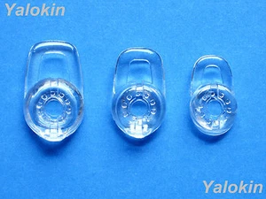3 NEW CLEAR EARBUDS GEL MOTOROLA H12 H15 H17 H270 H371 - Picture 1 of 3