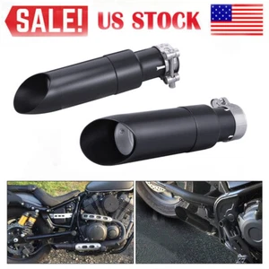 2pcs Shorty Gp Exhaust Slip On Pipes For Indian Scout Sixty Rogue Bobber 15-25 - Picture 1 of 12