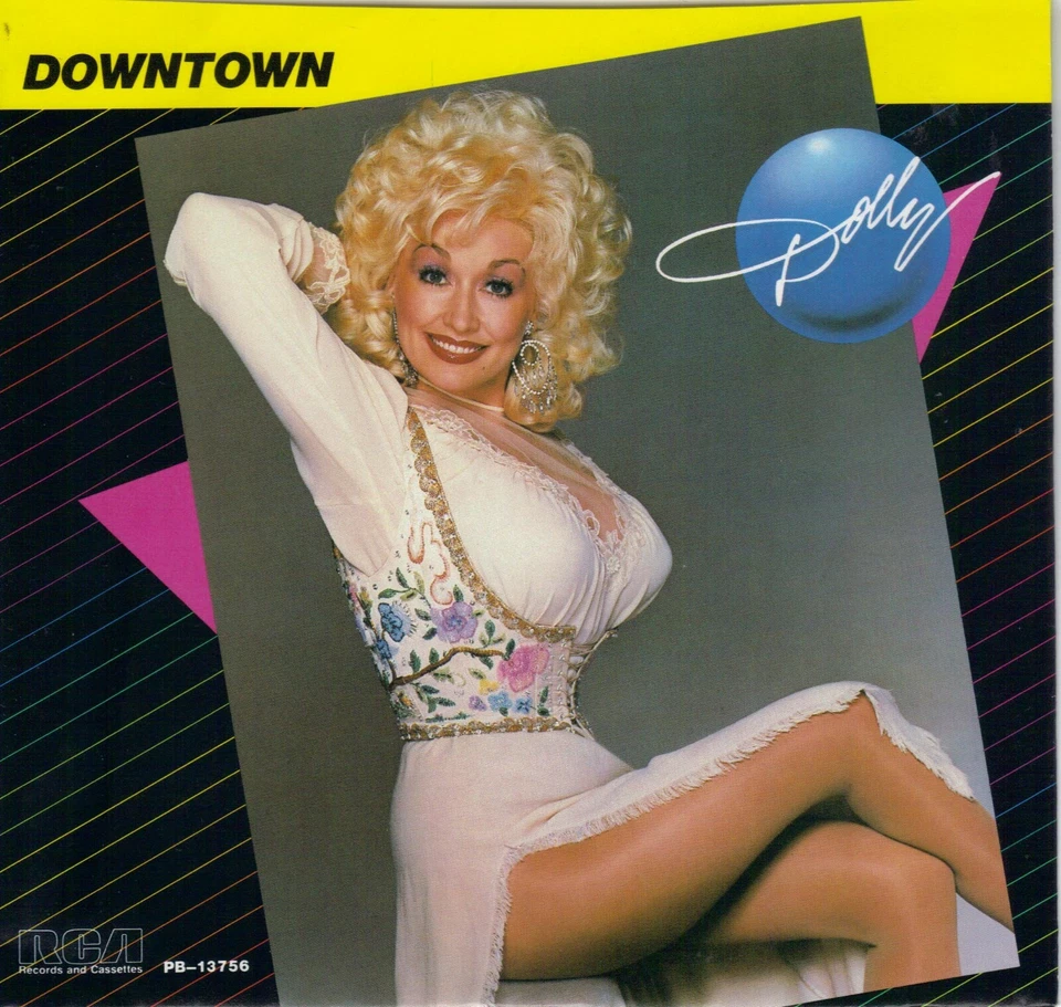 DOLLY PARTON  Downtown / The Great Pretender 45 with PicSleeve - Image 1 of 1