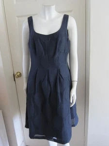 Nine West Shanti Blue Circle Cotton Blend Lined Dress Size UK 14 rrp $98 - Picture 1 of 13