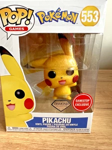 Funko POP! Spiele Pokémon #553 Pikachu - Gamestop Exclusive - Diamant Glitzer - Bild 1 von 8