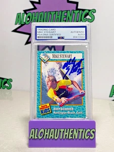 MIKE STEWART SIGNED 1989 SI FOR KIDS ROOKIE CARD PSA BODYBOARDING surf - Picture 1 of 2