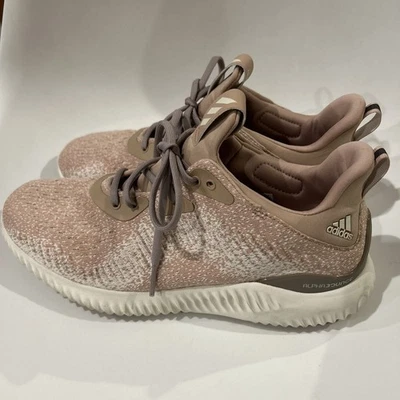 Adidas Zapatos Mujer 9 Alphabounce 1 Tenis para Correr Con Cordones Parte Superior Baja Rosa  Foto 1 de 4