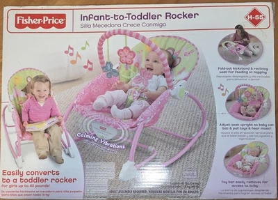 Balancín Fisher Price de bebé a niño pequeño se convierte fácilmente en un balancín para niños pequeños H-55 Foto 1 de 4