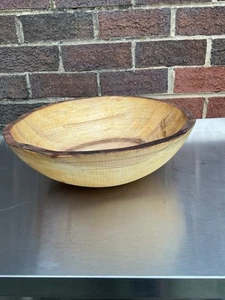 Spencer Peterman Collectible Living Edge Salted Maple Bowl 13” - Picture 1 of 8