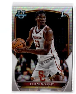 2022-23 Bowman University Chrome Kijani Wright #51 Refractor USC Trojans - Picture 1 of 2