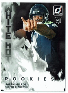 Donruss Football 2025 - White Hot Rookies Jalen Milroe #6 (RC) - Imagen 1 de 2