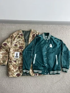 (2) Bape Jackets Size L. (1) Jacket Is Reversible. VNDS Worn 1X Great Condition - Picture 1 of 14