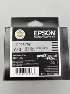 Epson 770 hellgraue Tinte T46R9 Pro 10 SC-P700 (Original OEM) *NEU* Ablaufdatum 2027 - Bild 1 von 2