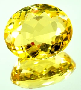 Large Yellow Citrine 84.75 Ct. Oval Cut AAA+ Loose Gemstone for Ring & Pendant - Picture 1 of 6