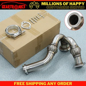 New Y-Pipe Up Pipe Turbo Install Gasket Clamp For 03-07 Ford 6.0 Powerstroke Rvs - Picture 1 of 18
