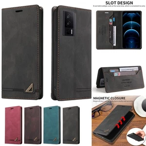 Leder Flip-Ständer Kratzfest Brieftasche Fall Für Xiaomi 15 Ultra Poco X7 Pro F6 - Picture 1 of 16