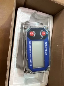 Teantech Electronic Fuel Digital Turbine Flow Meter LCD Display NPT Counter 1" - Picture 1 of 5