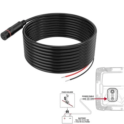 For Lowrance 000-14172-001 Power Cable Power Cord Hook2 Hook Reveal 5/7/9/12" - Image 1 of 4