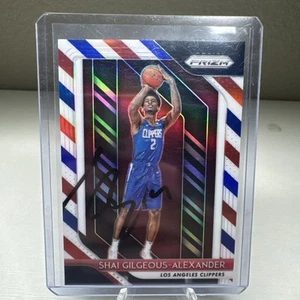 2018-19 Panini Prizm Shai Gilgeous-Alexander RWB Prizm RC Signed IP Autograph - Picture 1 of 2