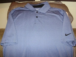 Nike Dri-Fit Tour FD5744-011 Blu Scuro Polo Golf Camicia Uomo XL - Foto 1 di 9
