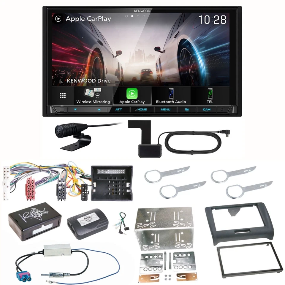 Kenwood DMX8021DABS Android Auto CarPlay Einbauset für Mitsubishi Space Star