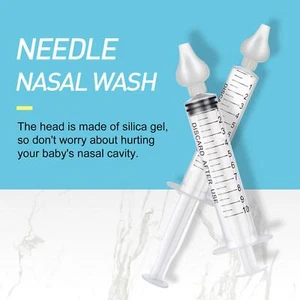 Pulitore Neonato 10ML Aspiratore Nasale Allattamento Lavaggio Nasale Bambini❃ - Foto 1 di 9